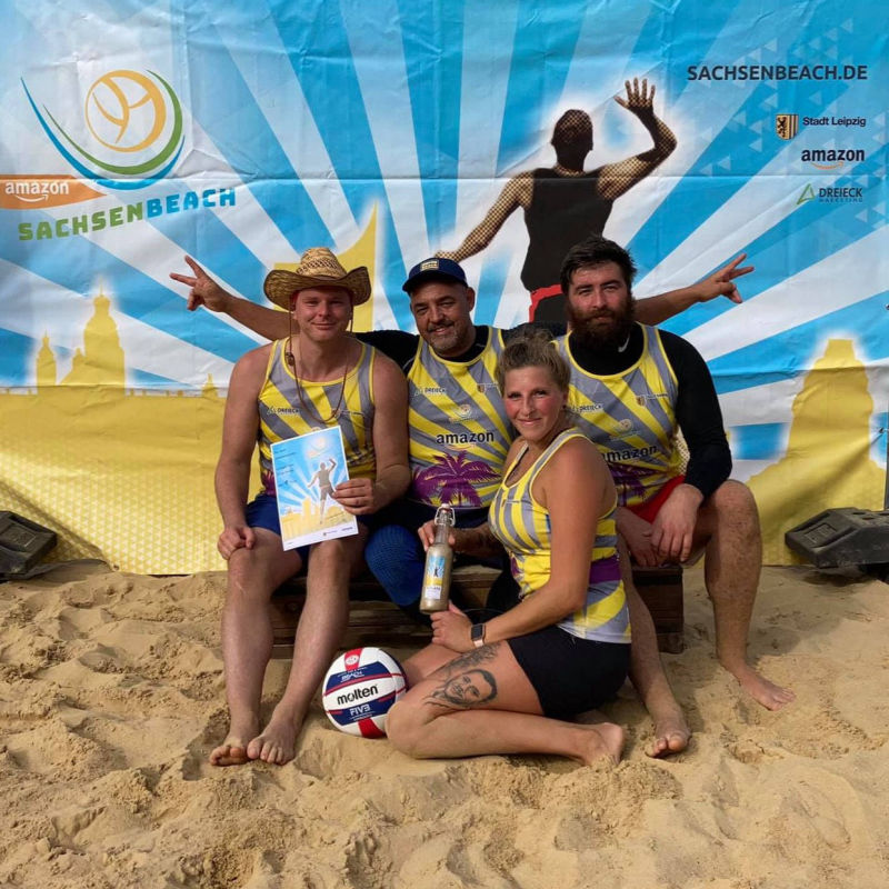 Team Seenlandpiraten beim Sachsenbeach Cup 2021